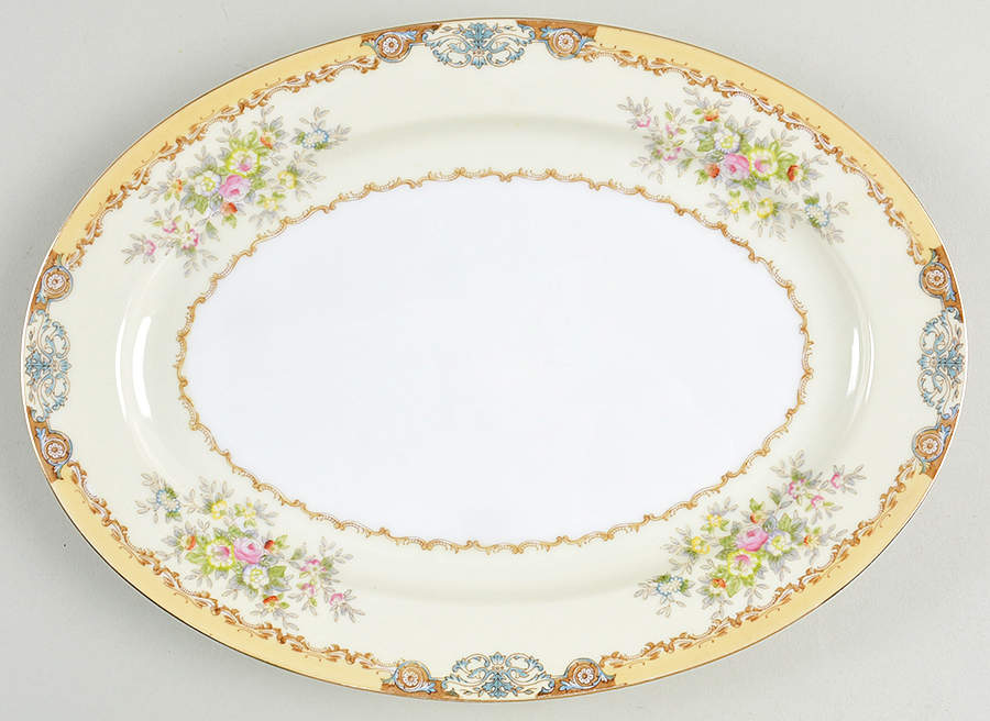 Diana 12" Oval Serving Platter by Meito-1