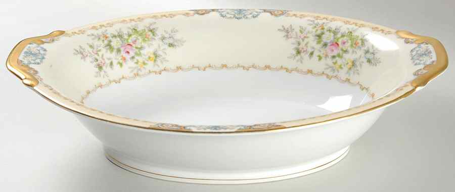 Diana 11" Oval Vegetable Bowl by Meito-1