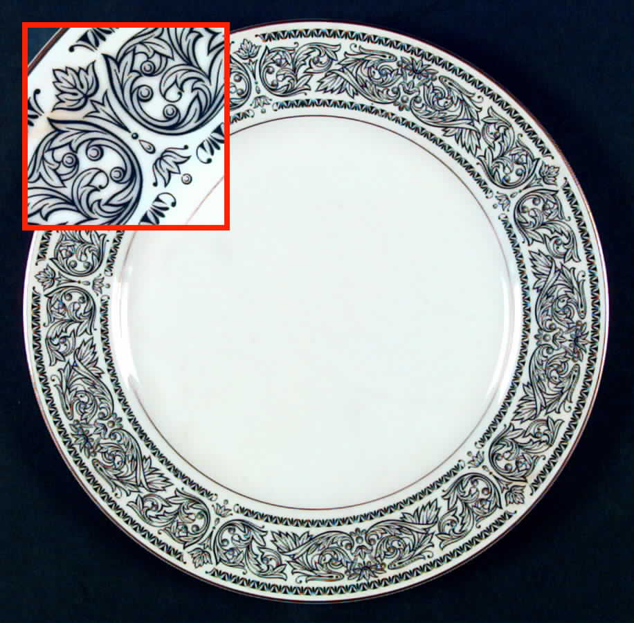 Black Dinner Plate by Mikasa-1