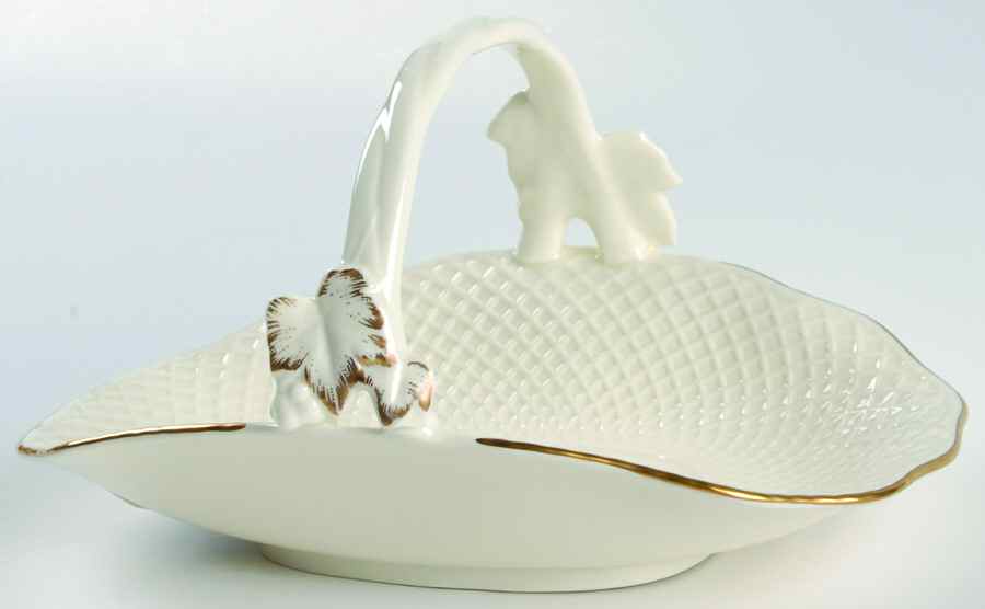 24 Karat (Bone) Small Basket by Mikasa-1