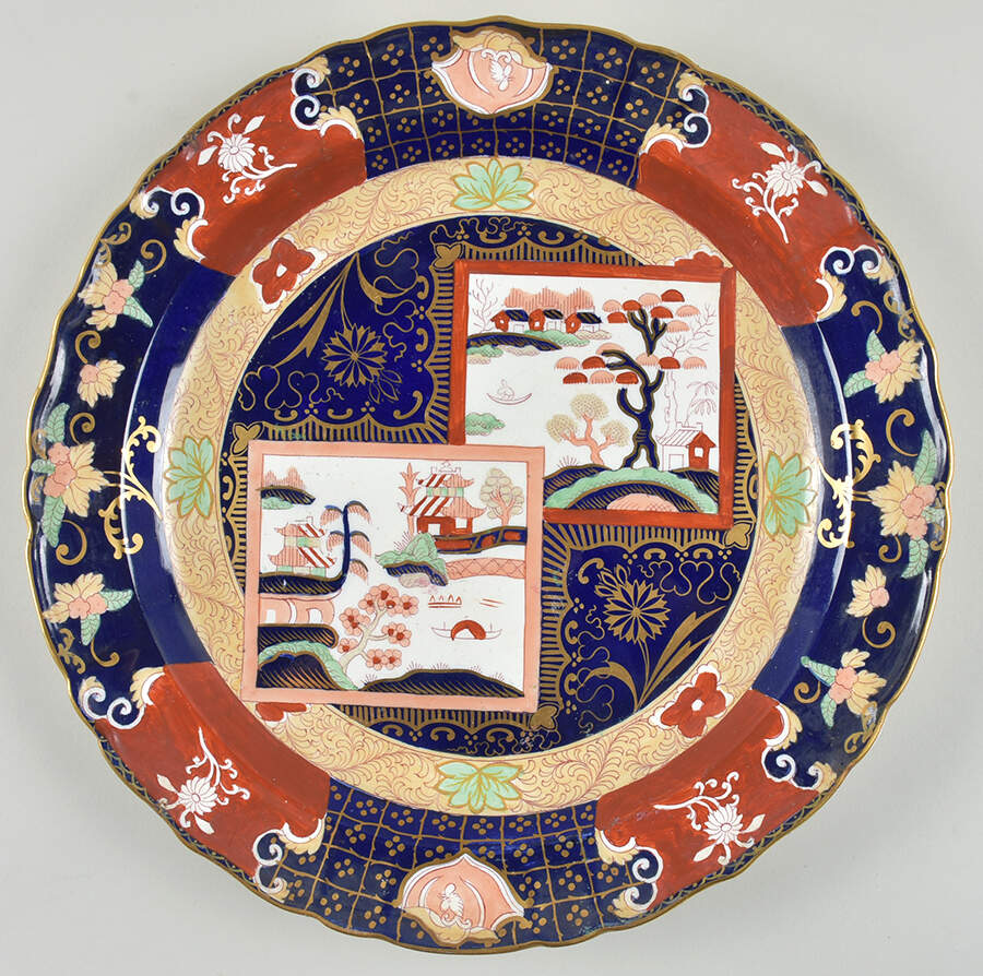 Double Landscape 15" Chop Plate (Round Platter) by Mason's-1