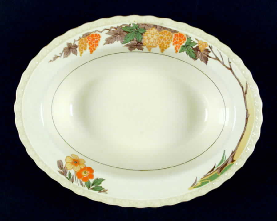 Jordan 9" Oval Vegetable Bowl by Myott Staffordshire-1