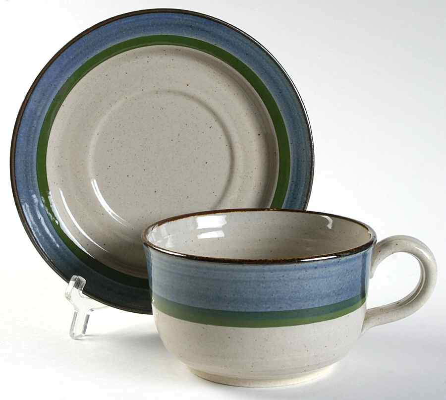 Aurora Jumbo Cup & Saucer Set by Mikasa-1