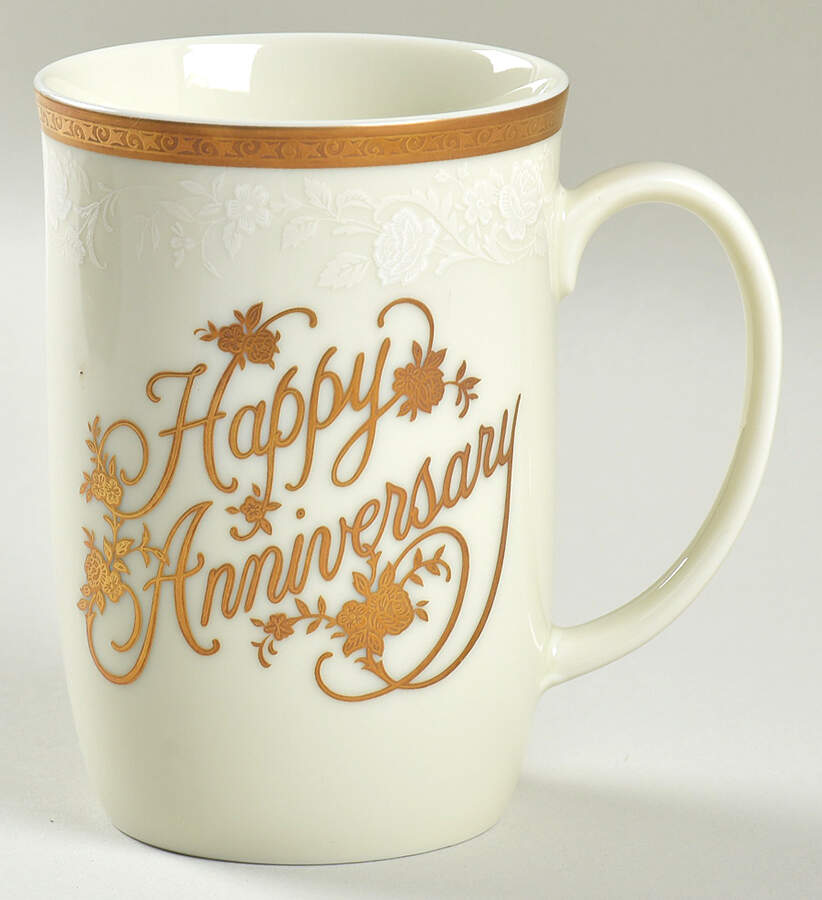 Happy Anniversary Cappuccino Mug by Mikasa-1