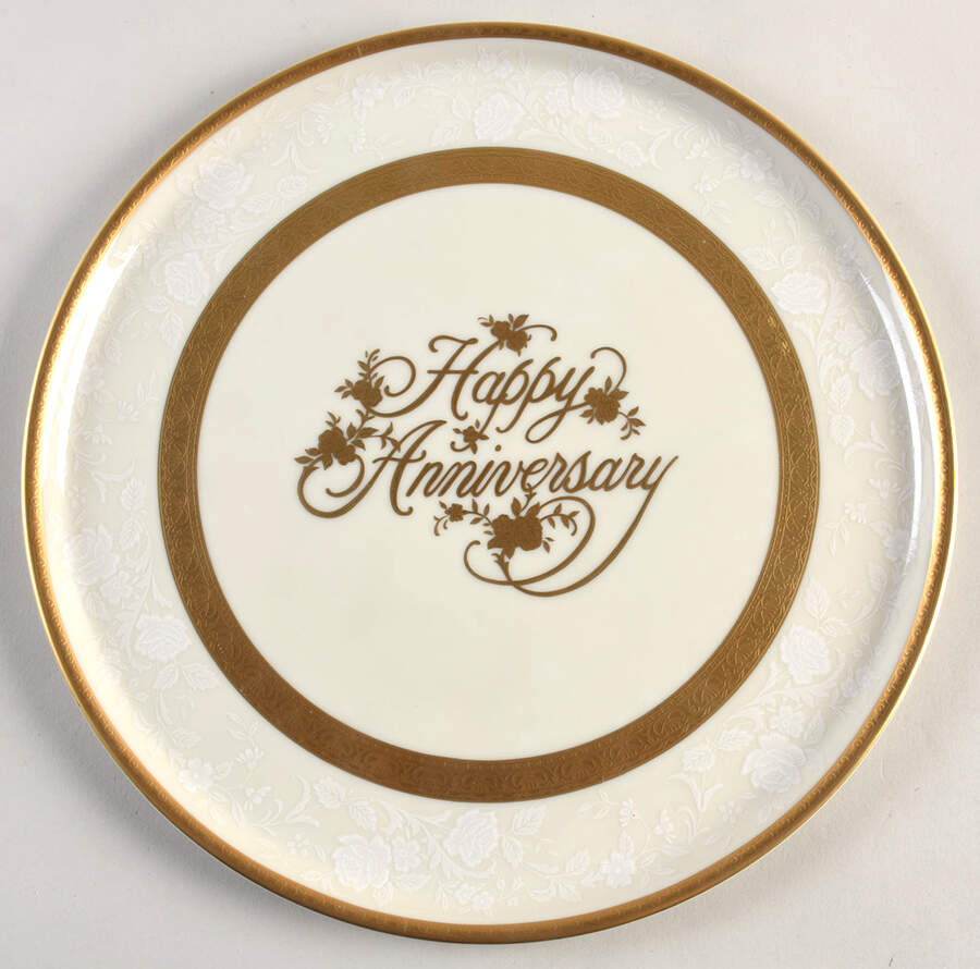 Happy Anniversary Cake Plate by Mikasa-1