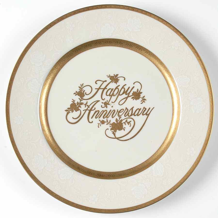Happy Anniversary Dinner Plate by Mikasa-1