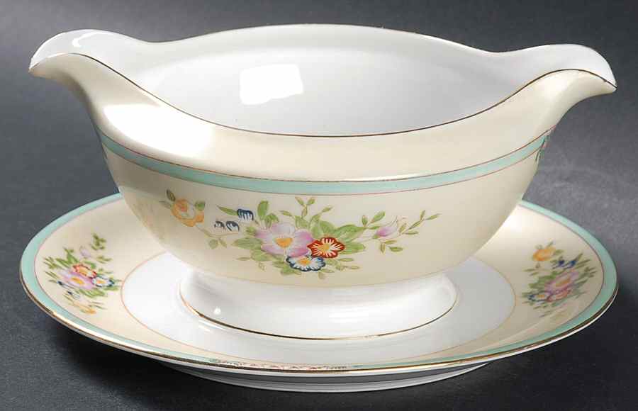 MEI558 Gravy Boat with Attached Underplate by Meito-1