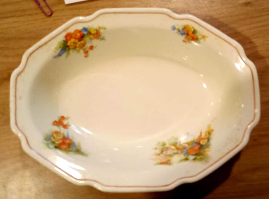 MTC46 9" Oval Vegetable Bowl by Mount Clemens-1