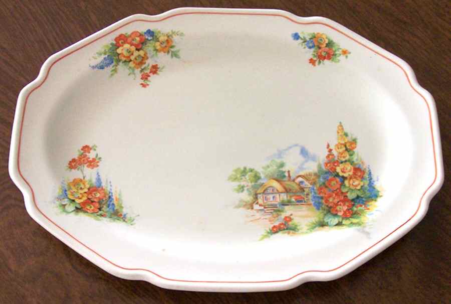 MTC46 12" Oval Serving Platter by Mount Clemens-1