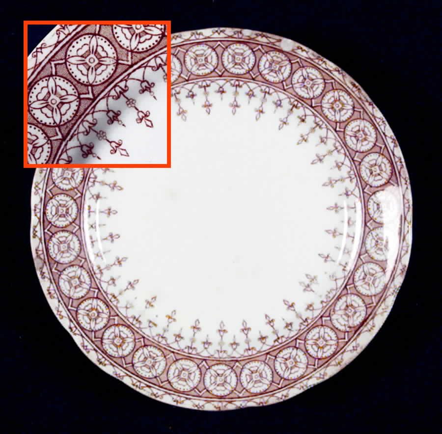 Premier Brown Bread & Butter Plate by John Maddock & Sons-1