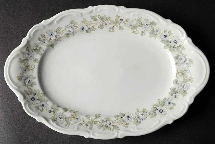 Bridal Veil 12" Oval Serving Platter by Mitterteich-1