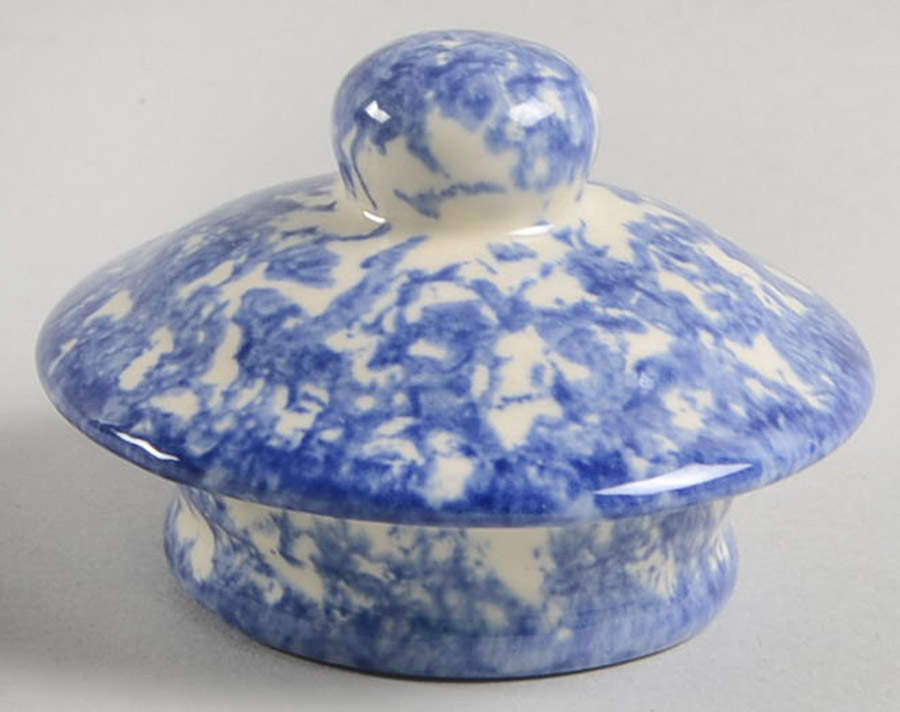 Molly's Cows Blue Lid for Sugar Bowl by Molly Dallas-1