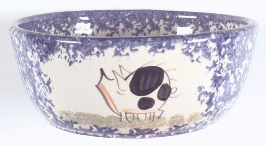 Molly's Cows Blue Soup/Cereal Bowl by Molly Dallas-1