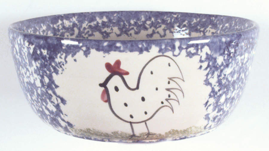 Molly's Cows Blue Soup/Cereal Bowl by Molly Dallas-1