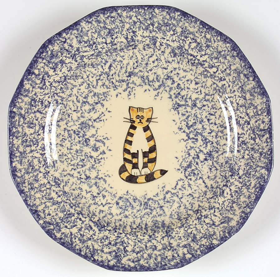 Molly's Cows Blue Dinner Plate by Molly Dallas-1