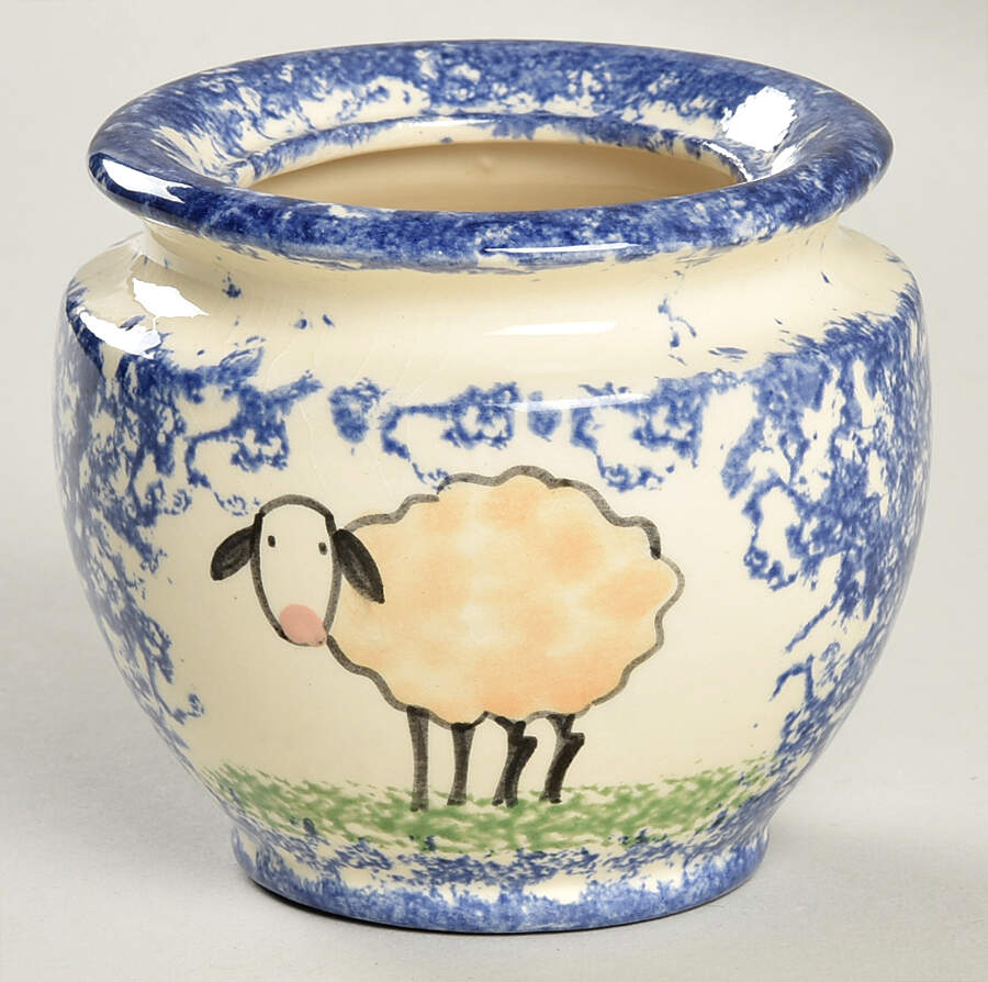 Molly's Cows Blue Jam/Jelly No Lid by Molly Dallas-1