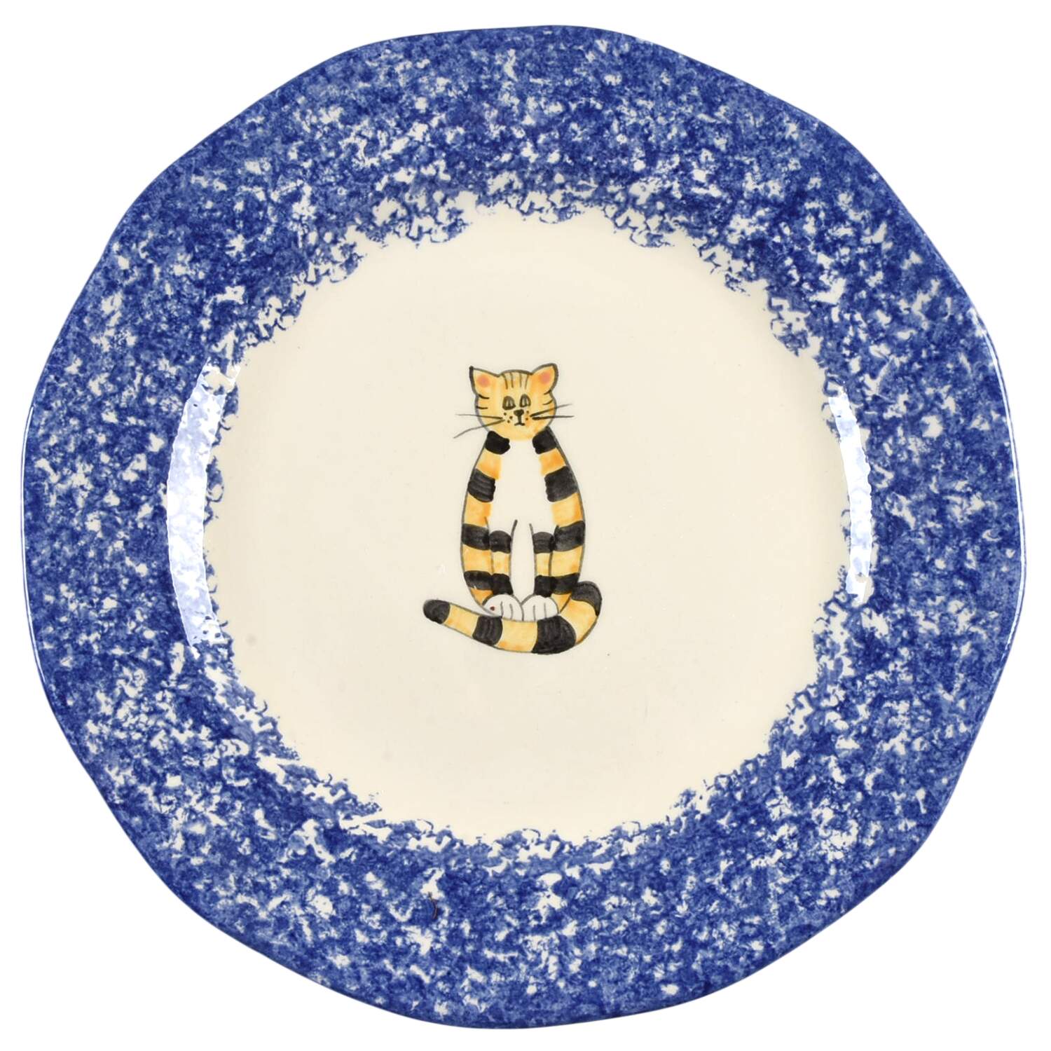 Molly's Cows Blue Dinner Plate by Molly Dallas-1