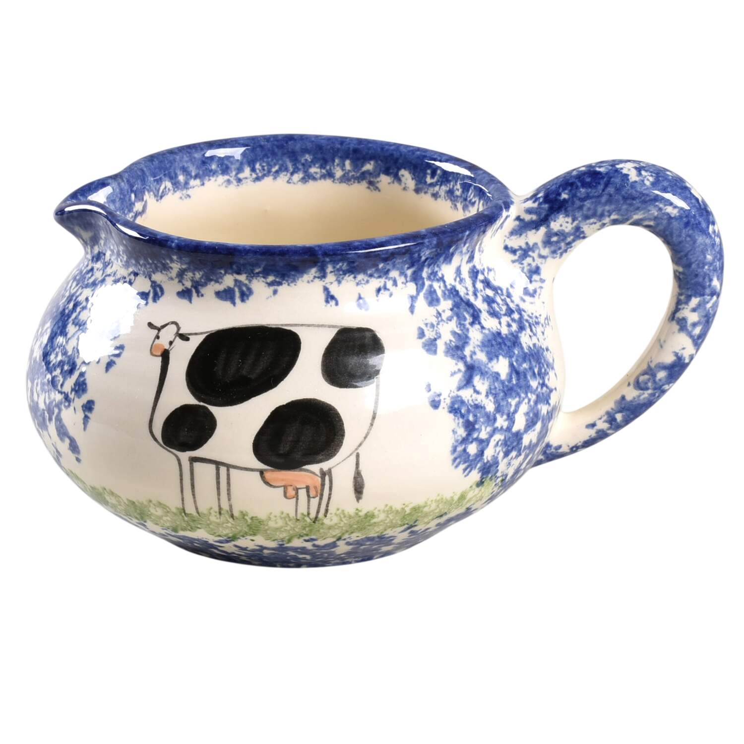Molly's Cows Blue Round Gravy Boat by Molly Dallas-1
