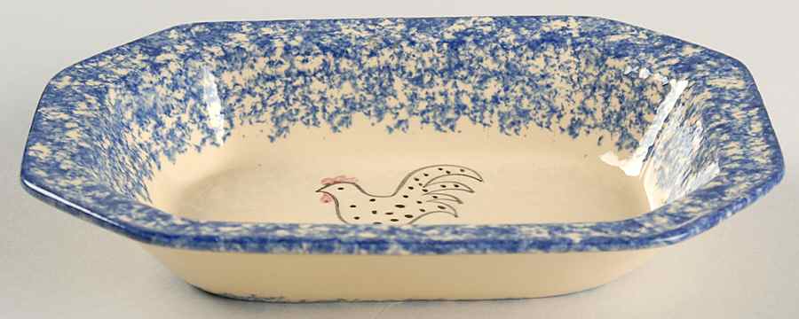 Molly's Cows Blue 7" Rectangular Tray by Molly Dallas-1