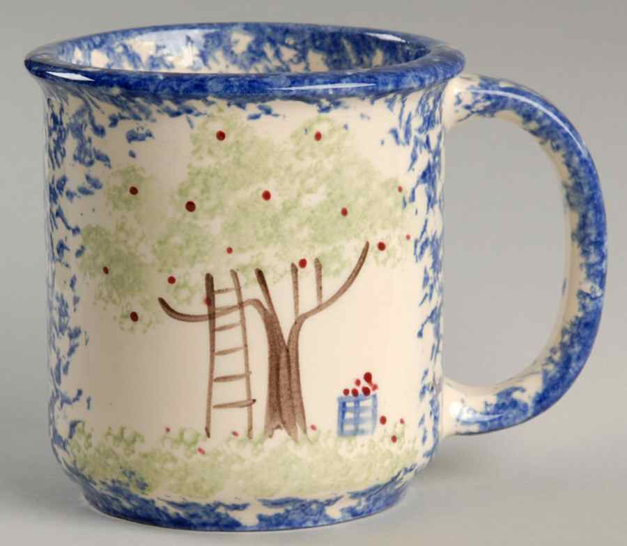 Molly's Cows Blue Mug by Molly Dallas-1