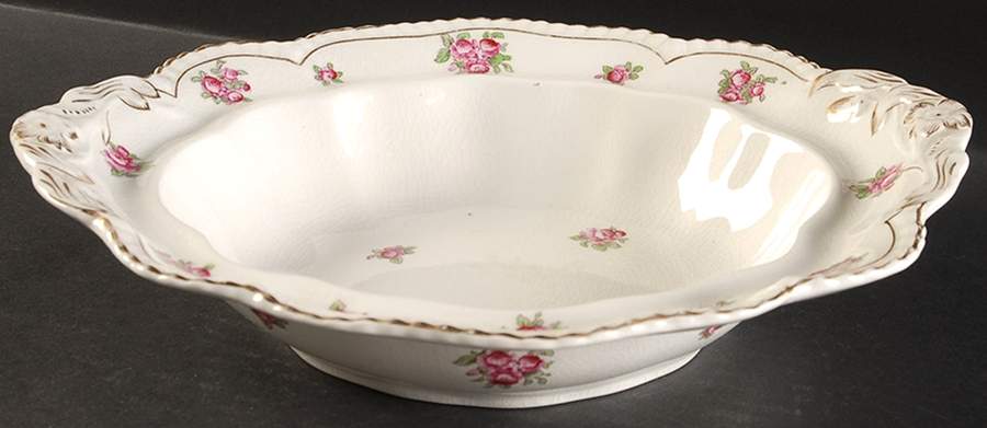 Alsager Roses Oval Vegetable No Lid by John Maddock & Sons-1