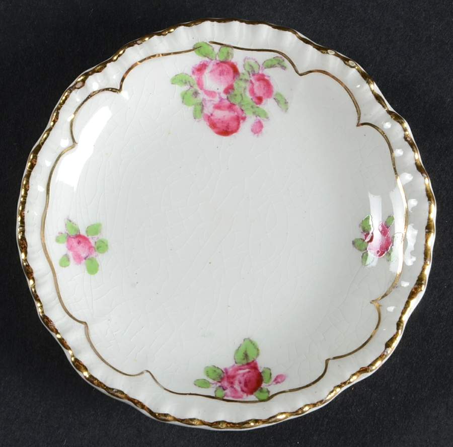 Alsager Roses Butter Pat by John Maddock & Sons-1