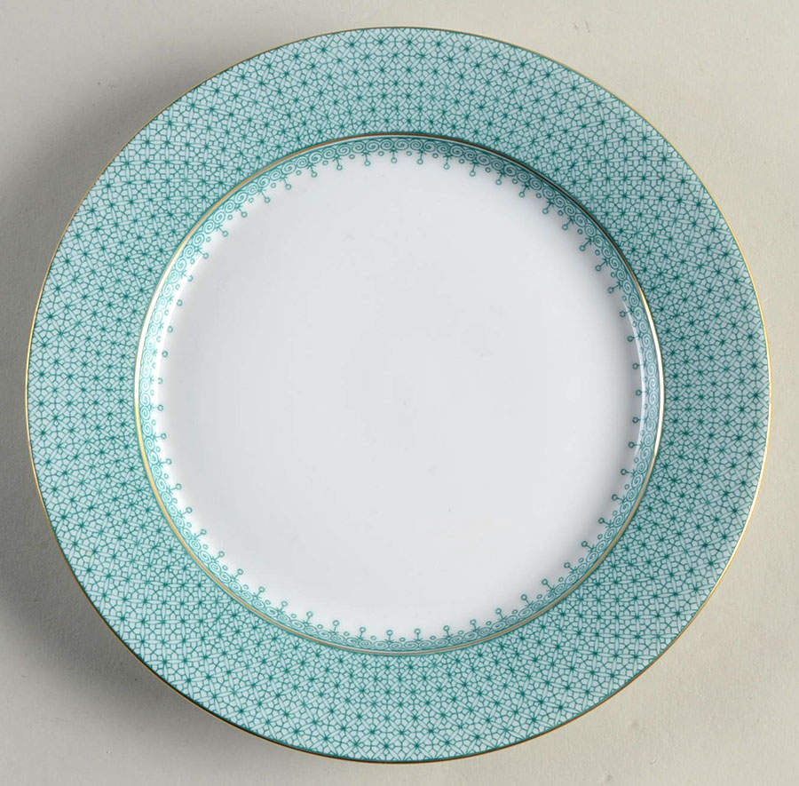 Green Lace Bread & Butter Plate by Mottahedeh-1