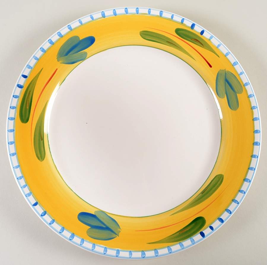 Mediterranean 14" Chop Plate (Round Platter) by Maxam (Italy-Portugal)-1