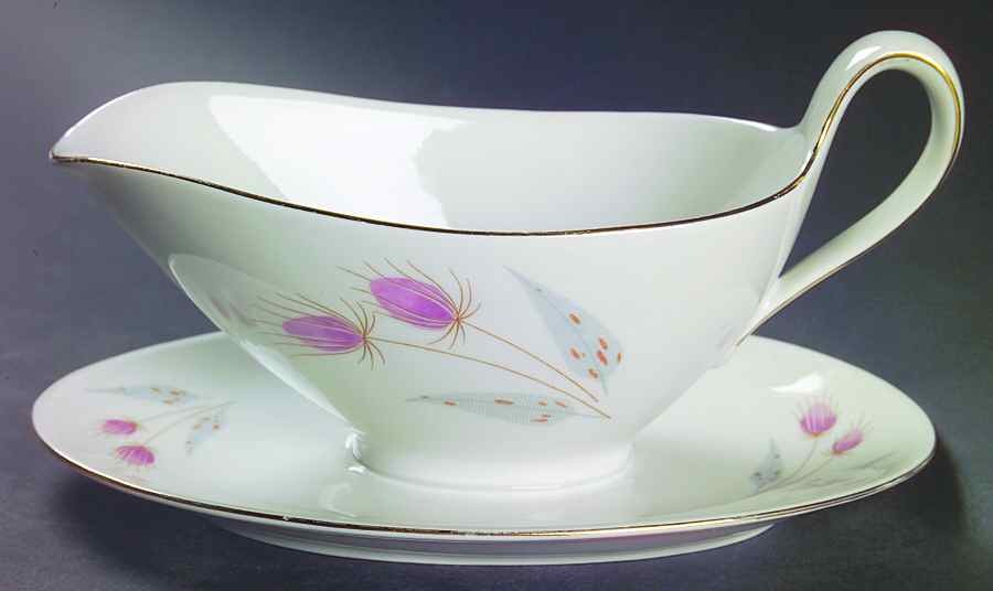 Beatrice Gravy Boat with Attached Underplate by Mitterteich-1