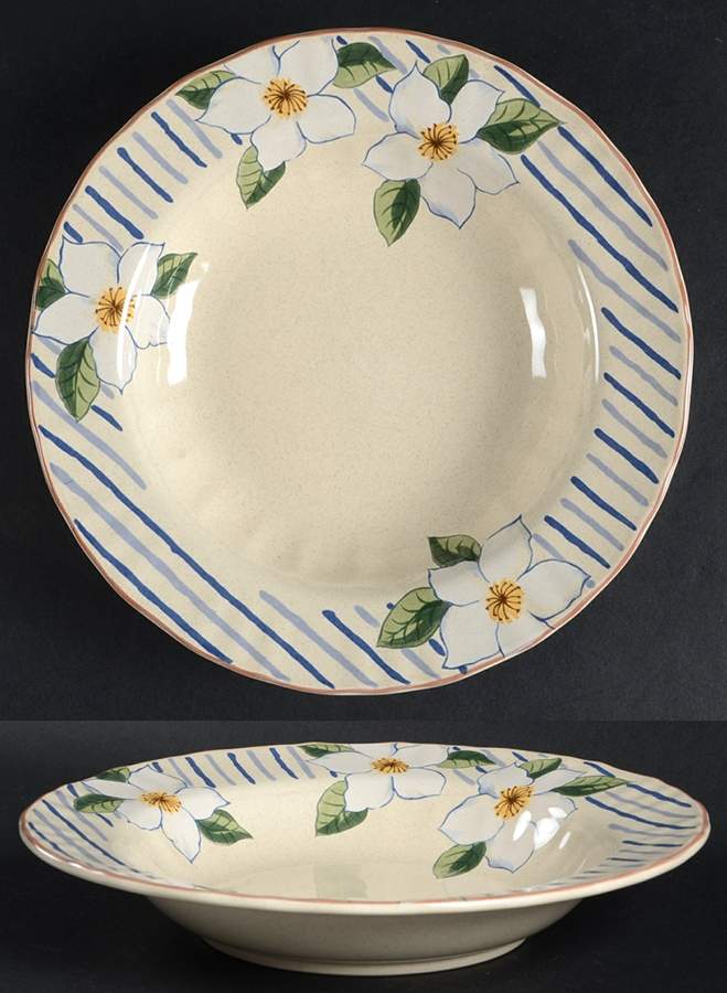Tender Fleur Large Rim Soup Bowl by Mikasa-1
