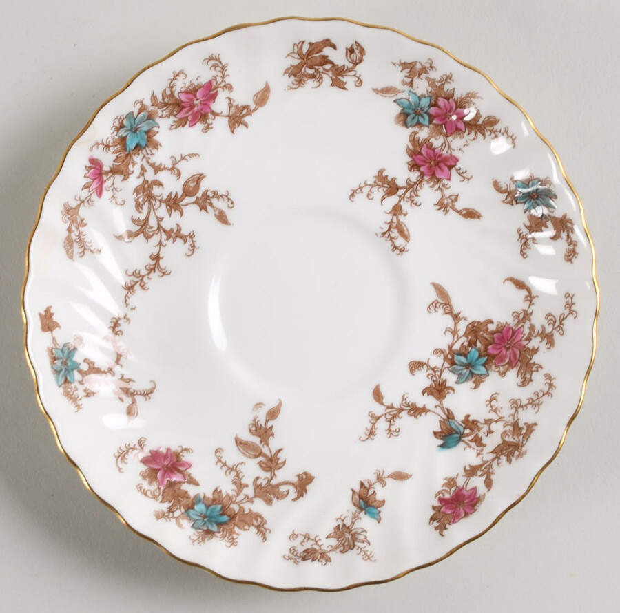 Ancestral (Wreath Backstamp) Saucer for Flat Cup by Minton-1