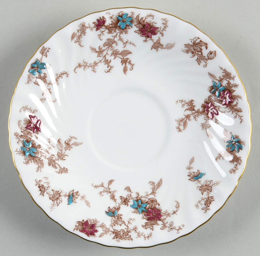 Ancestral (Wreath Backstamp) Saucer for Cream Soup Bowl by Minton-1