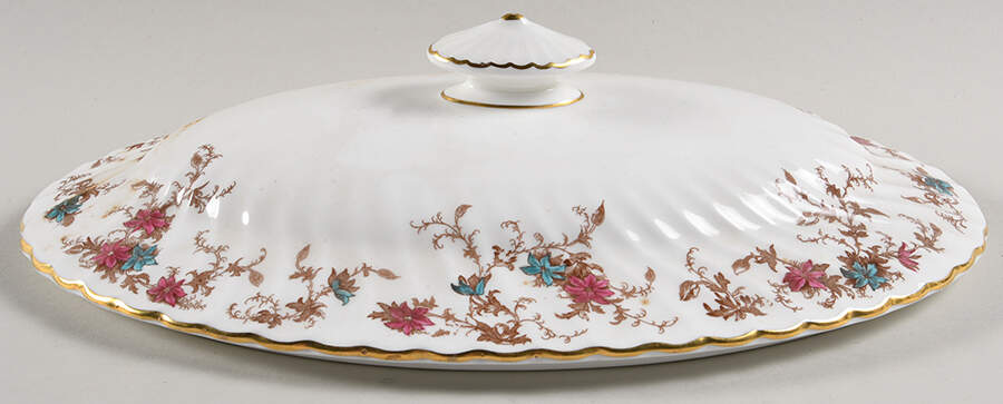 Ancestral (Wreath Backstamp) Lid for Oval Vegetable by Minton-1