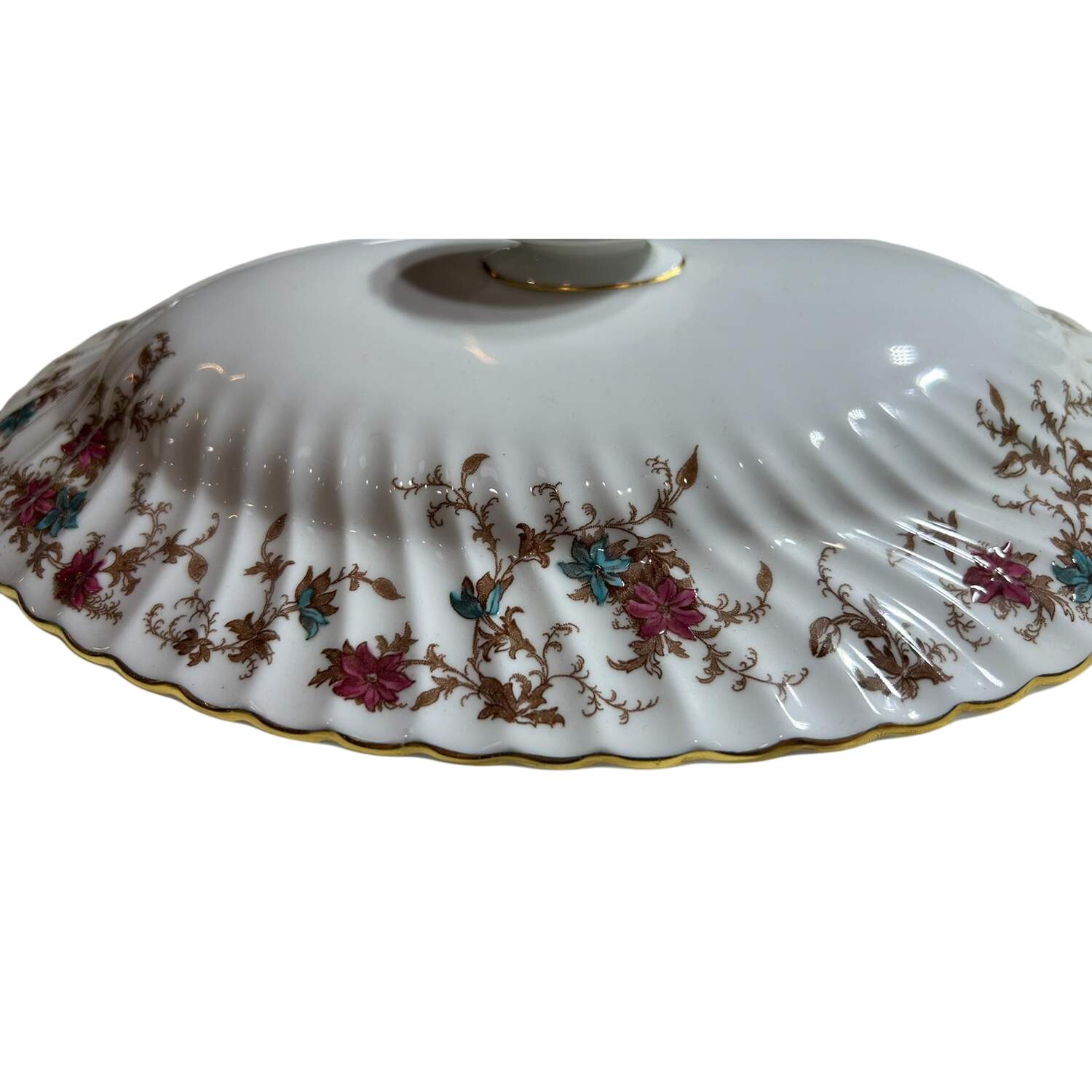 Ancestral (Wreath Backstamp) Lid for Oval Tureen by Minton-1