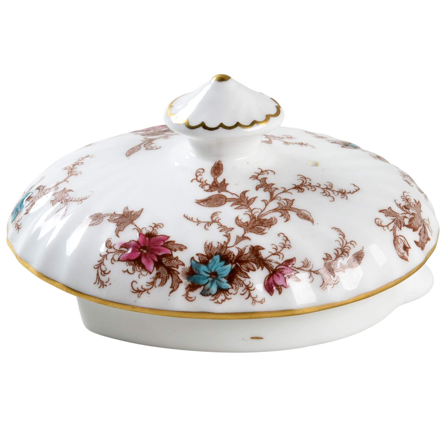 Ancestral (Wreath Backstamp) Lid for Teapot by Minton-1