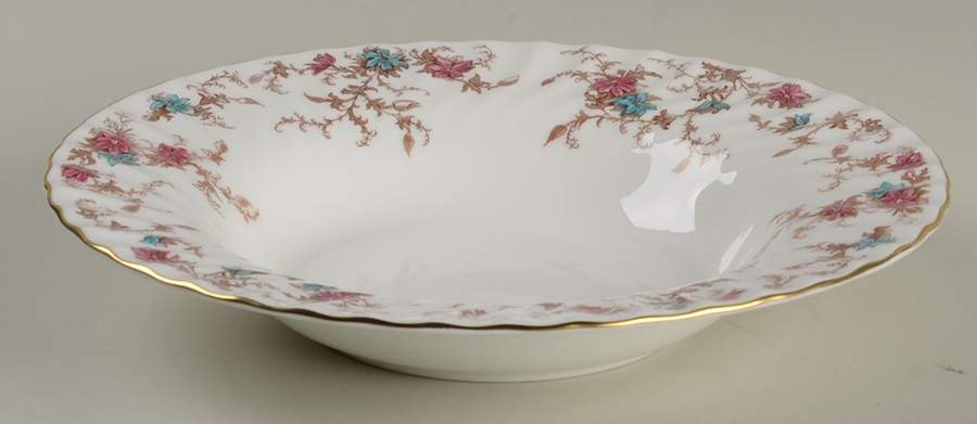 Ancestral (Wreath Backstamp) Large Rim Soup Bowl by Minton-1