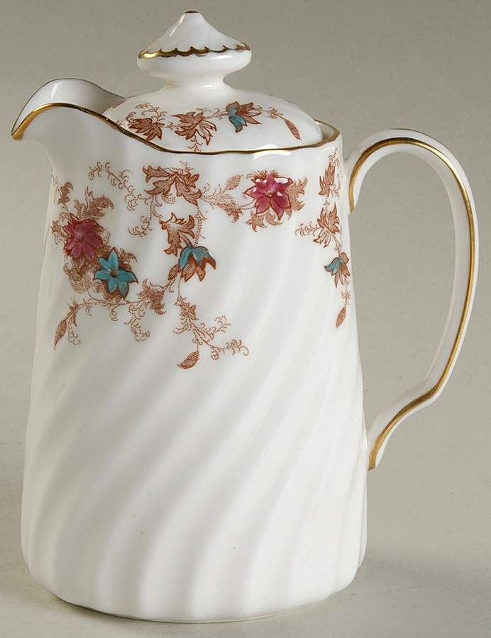 Ancestral (Wreath Backstamp) Hot Water Jug & Lid by Minton-1