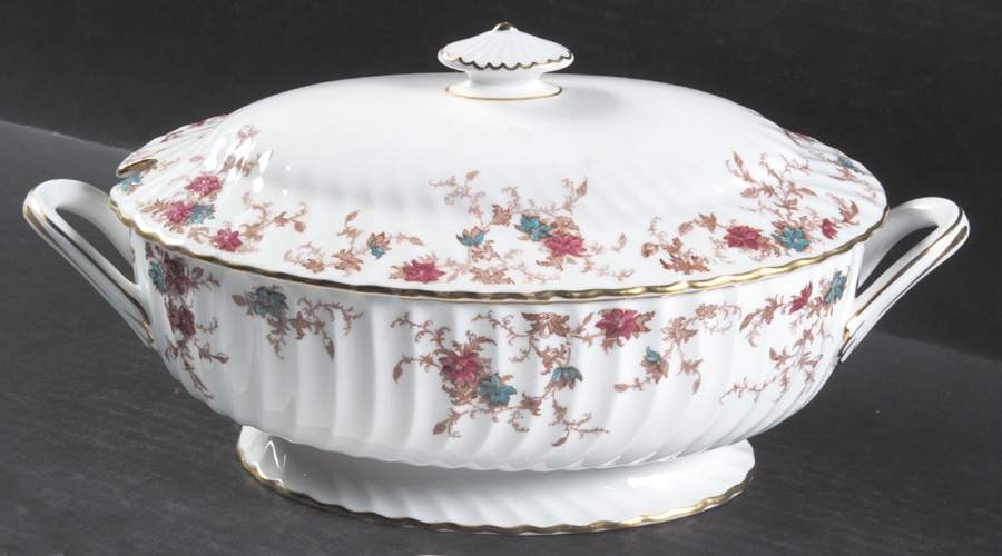 Ancestral (Wreath Backstamp) Oval Tureen & Lid by Minton-1