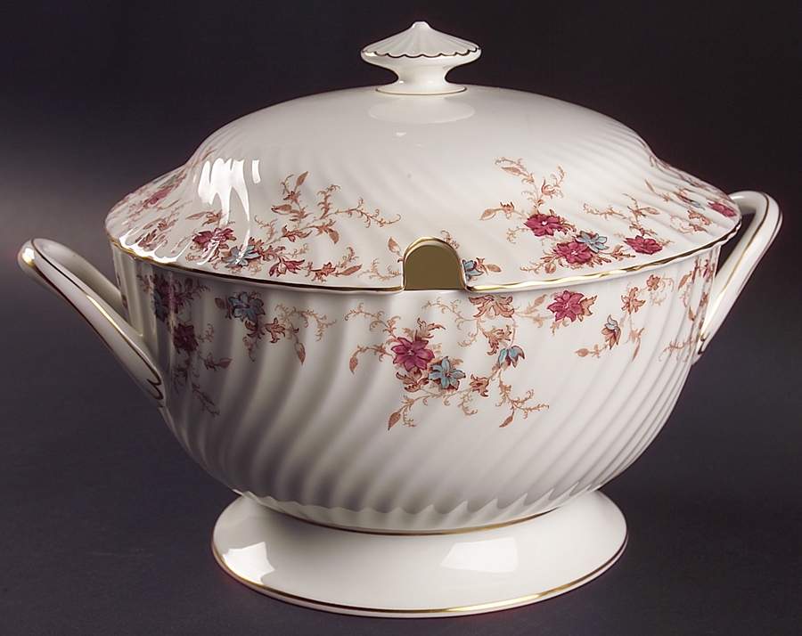 Ancestral (Wreath Backstamp) Tureen &  Lid by Minton-1