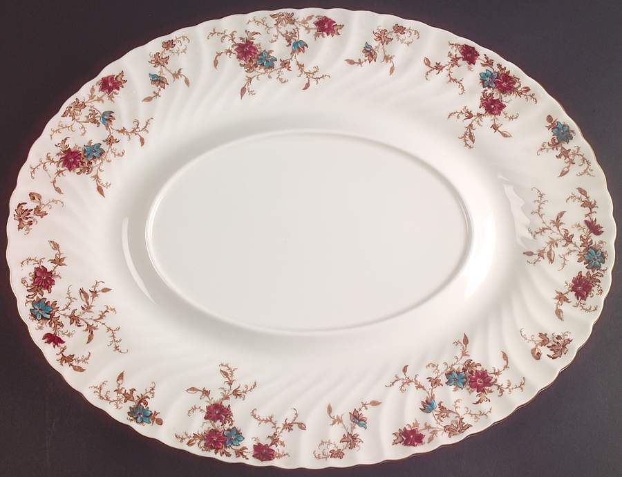 Ancestral (Wreath Backstamp) Underplate for Oval Tureen by Minton-1