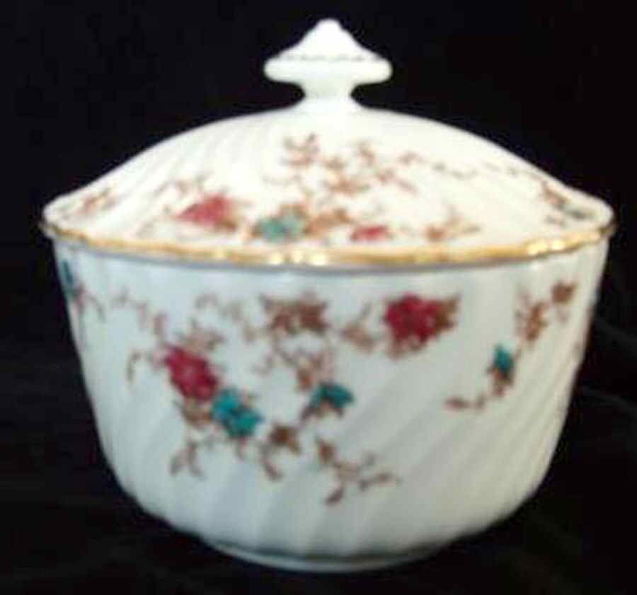 Ancestral (Wreath Backstamp) Bon Bon & Lid by Minton-1