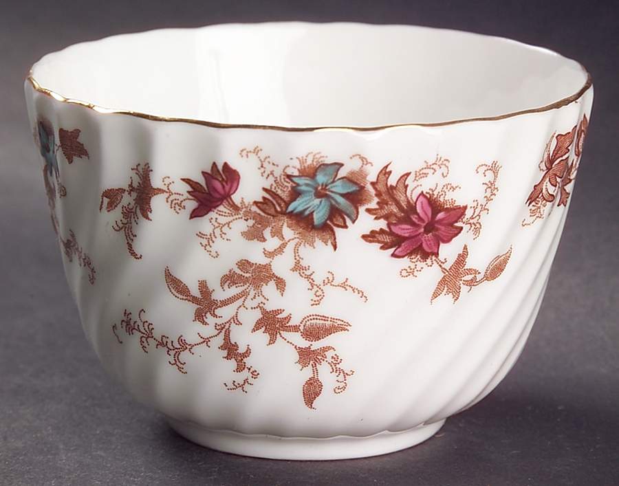 Ancestral (Wreath Backstamp) Open Sugar Bowl by Minton-1