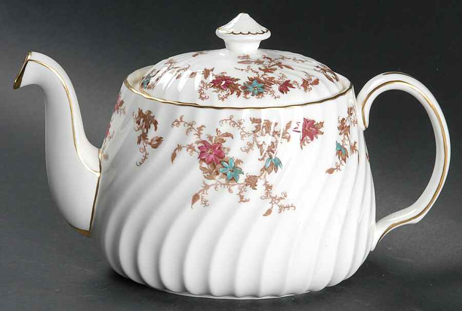 Ancestral (Wreath Backstamp) Teapot & Lid by Minton-1