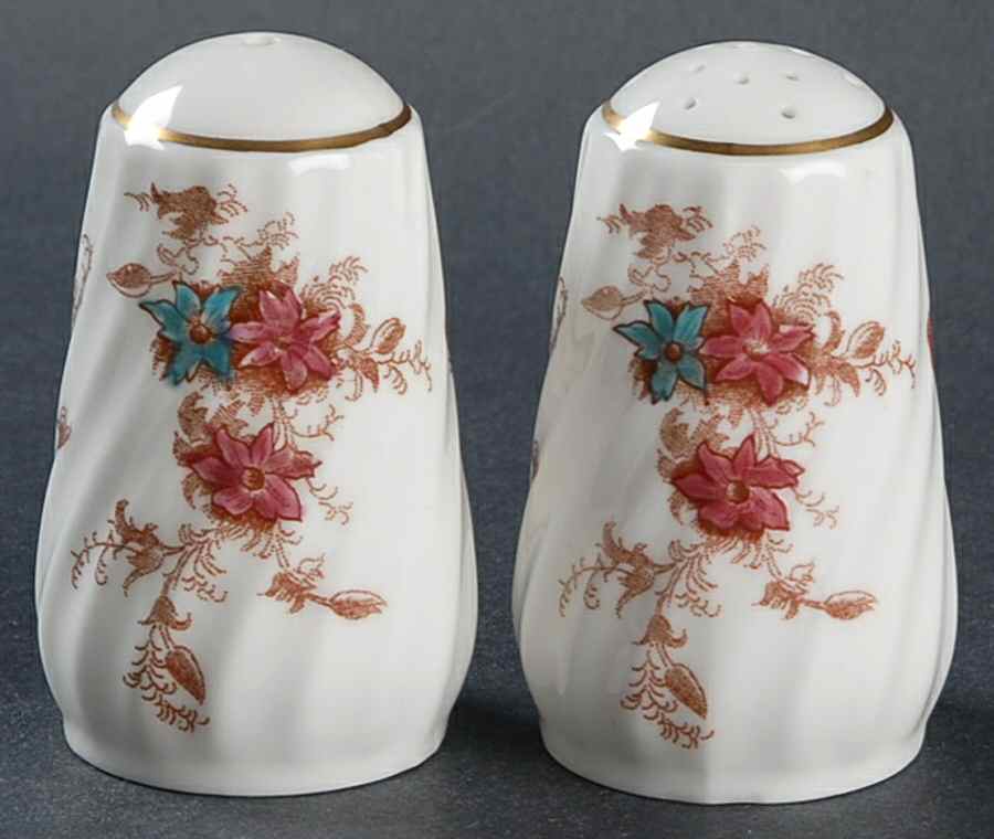 Ancestral (Wreath Backstamp) Salt & Pepper Set by Minton-1