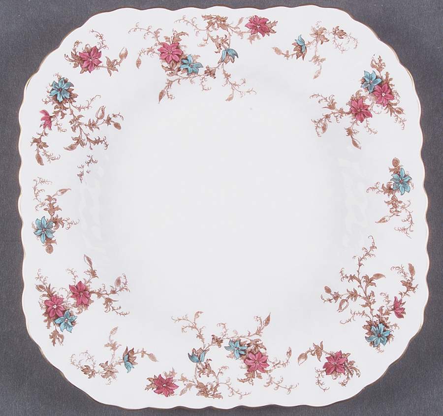 Ancestral (Wreath Backstamp) Square Luncheon Plate by Minton-1