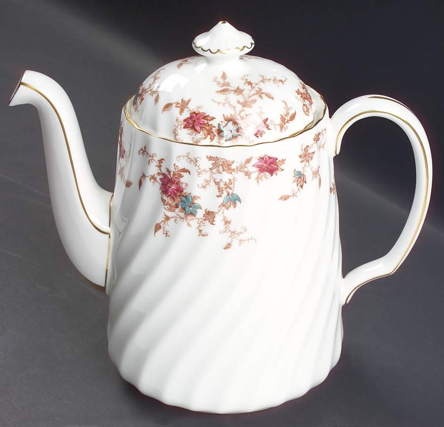 Ancestral (Wreath Backstamp) Small Coffee Pot & Lid by Minton-1