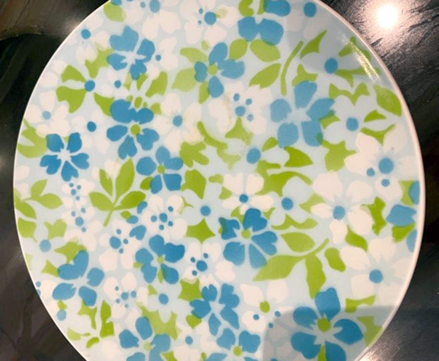 Blue Clover Dinner Plate by Mikasa-1