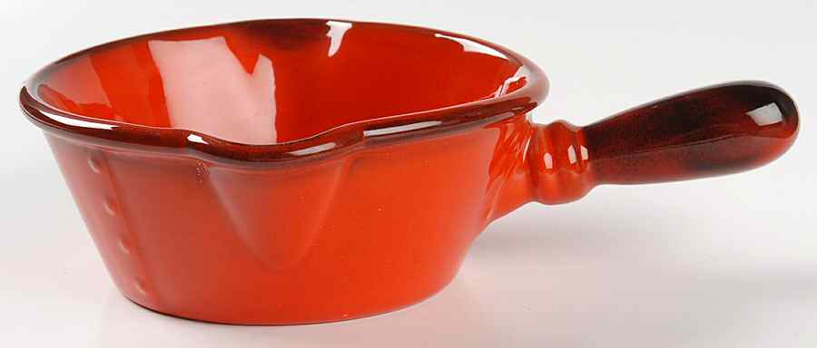 Red Rooster Red Gravy Boat by Metlox - Poppytrail - Vernon-1