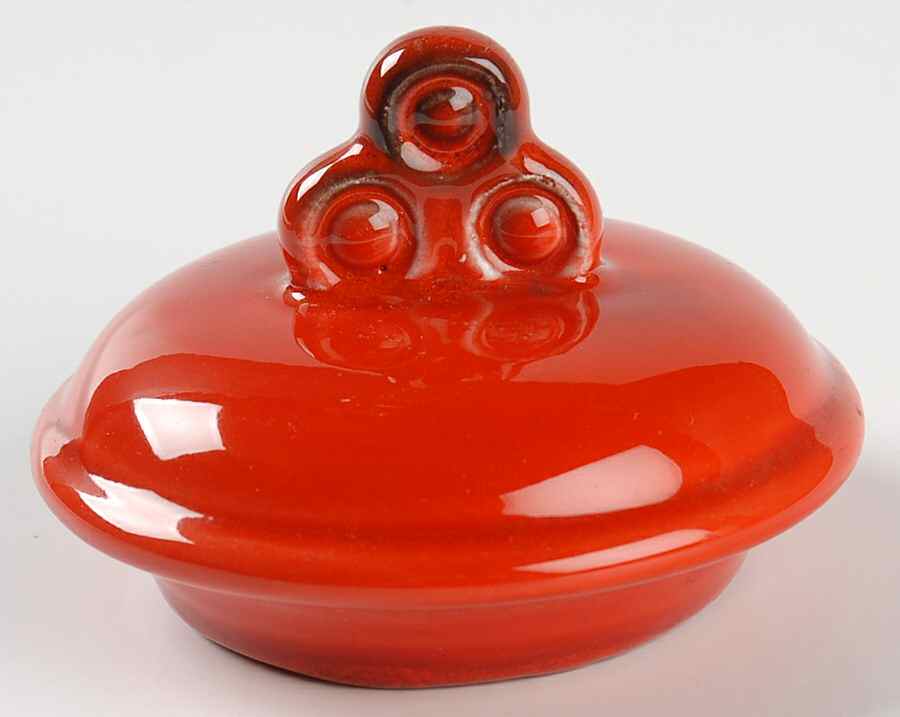 Red Rooster Red Lid for Teapot by Metlox - Poppytrail - Vernon-1