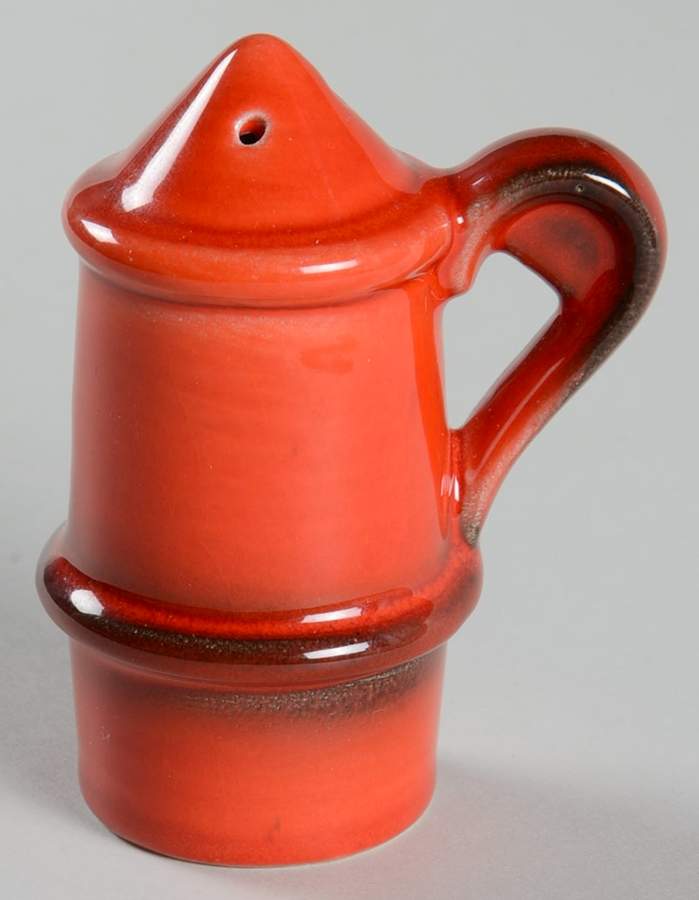 Red Rooster Red Condiment Set, Pepper Only by Metlox - Poppytrail - Vernon-1